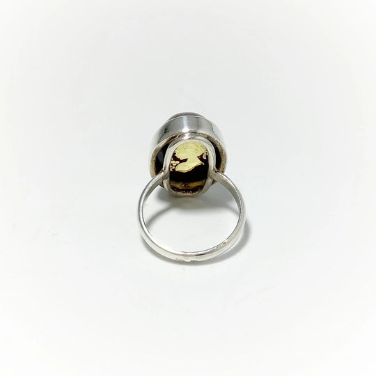 Amber Cameo Ring