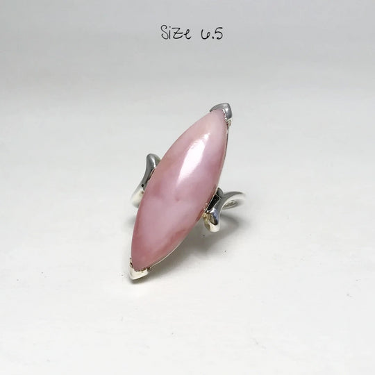 Pink Peruvian Opal Ring