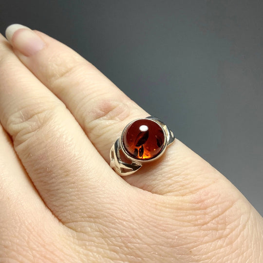 Cognac Amber Ring