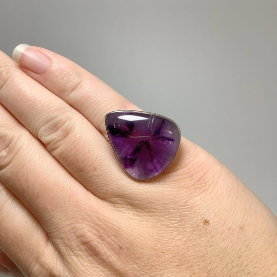 Trapiche Amethyst Ring