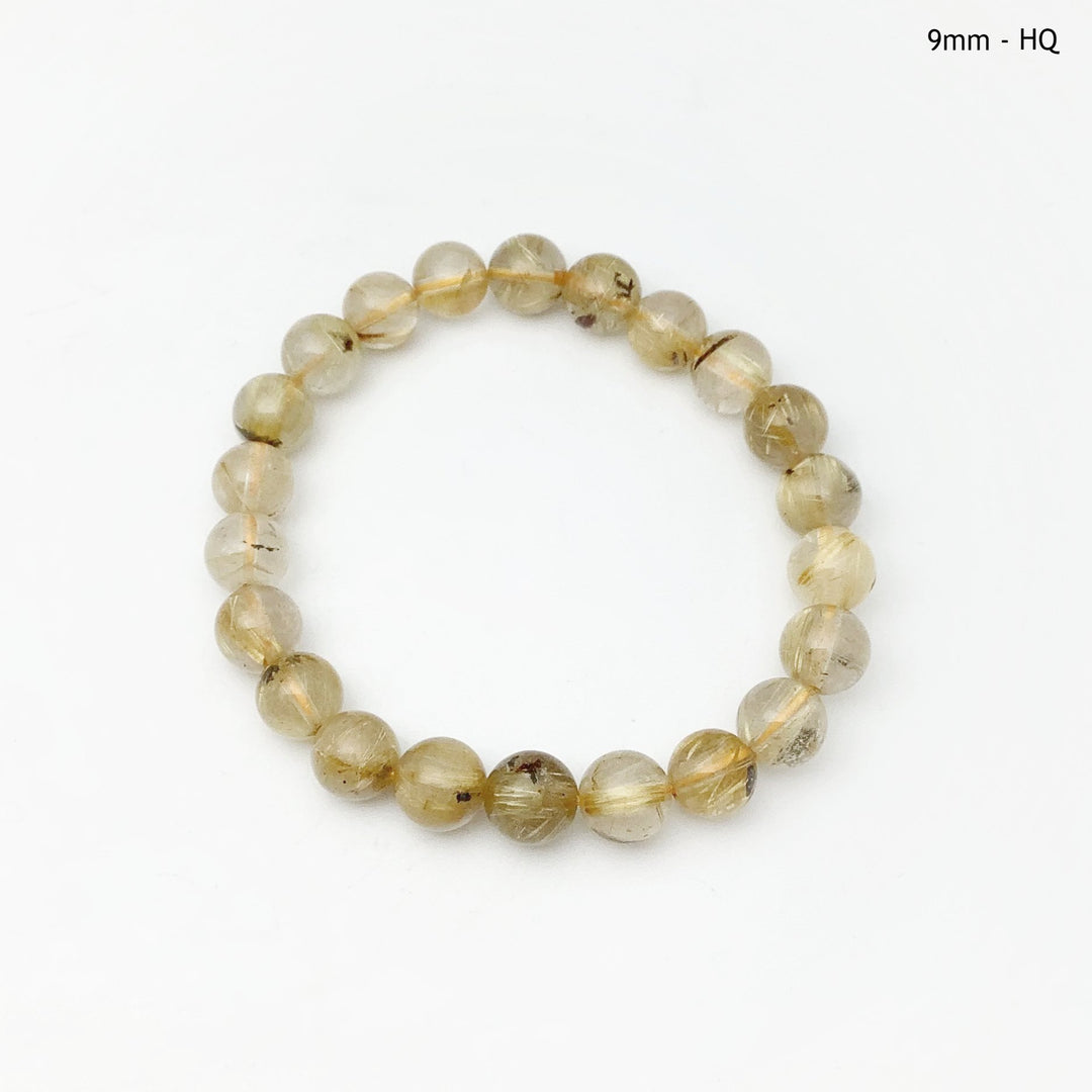 Rutilated Quartz Beaded Bracelet