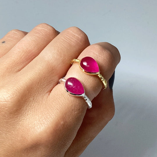 Pink Jade Ring