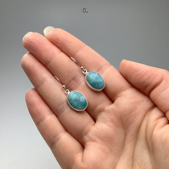 Larimar Dangle Earrings