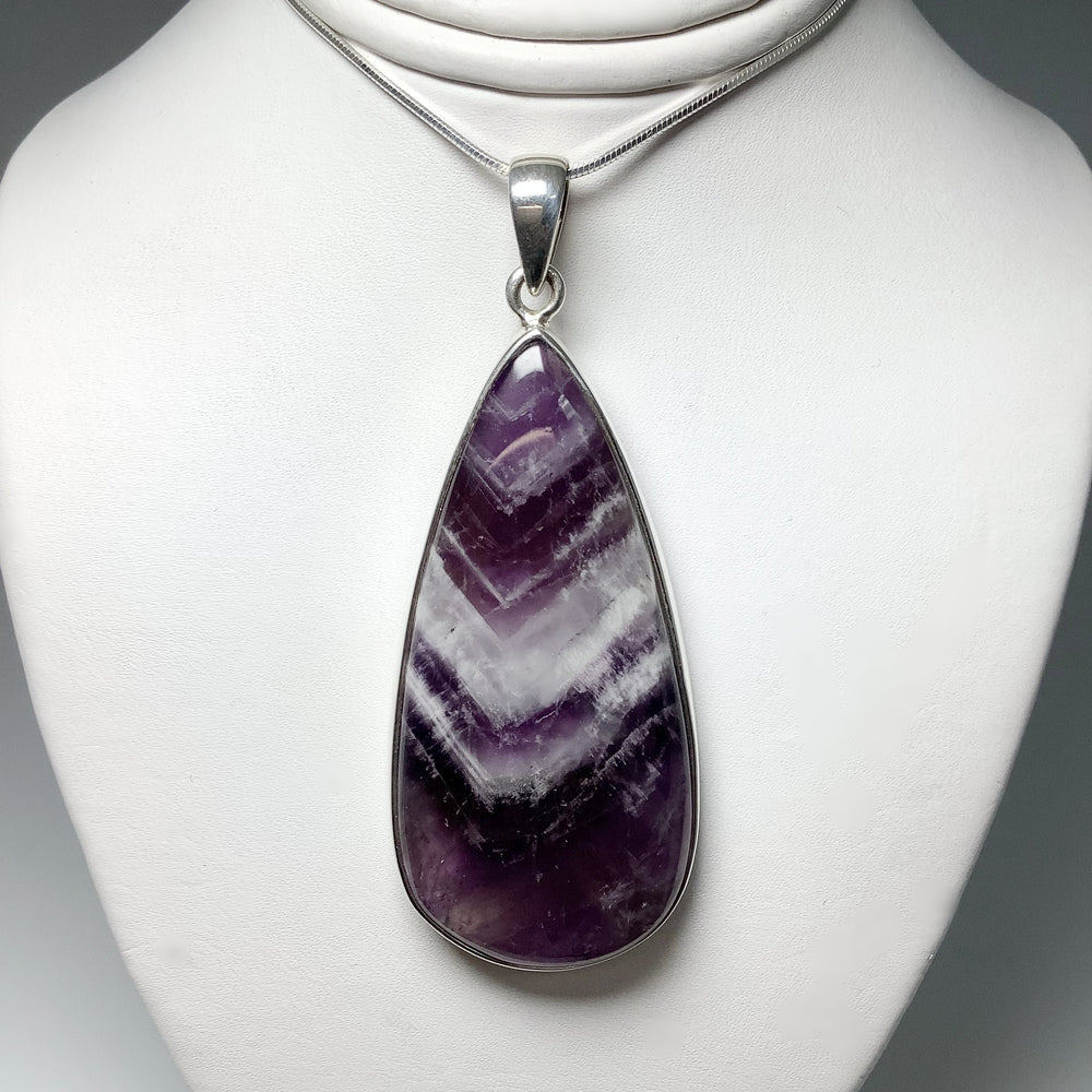 Chevron Amethyst Pendant