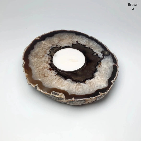 Agate Candle Holder