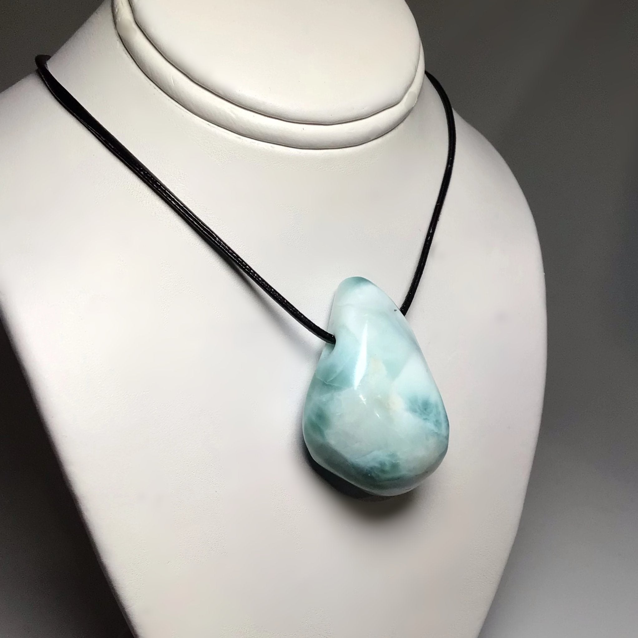 Larimar Drilled Pendant