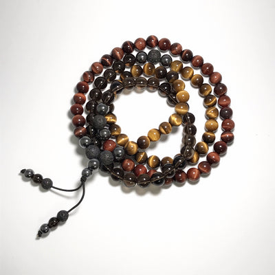 DearBracelet-Prayer Mala Beads Bracelets / Necklaces for Yoga Meditation,  8mm Stone Beads, Priced 1pcs(NKKS1003)