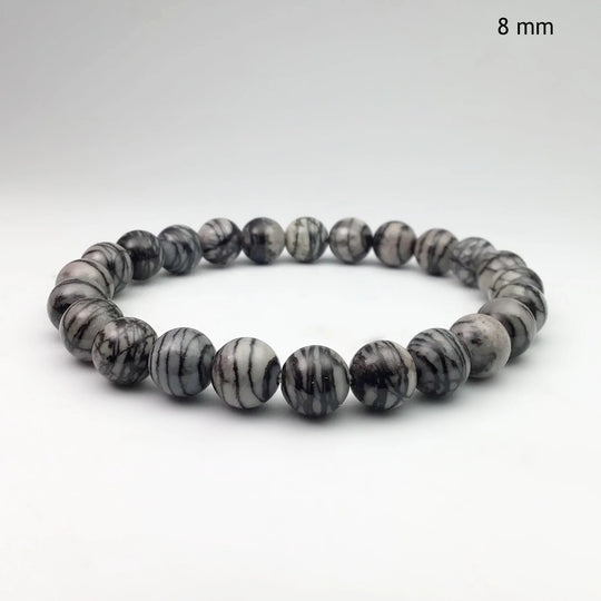 Web Jasper Beaded Bracelet