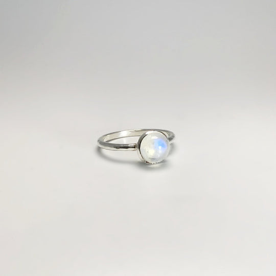 Rainbow Moonstone Ring