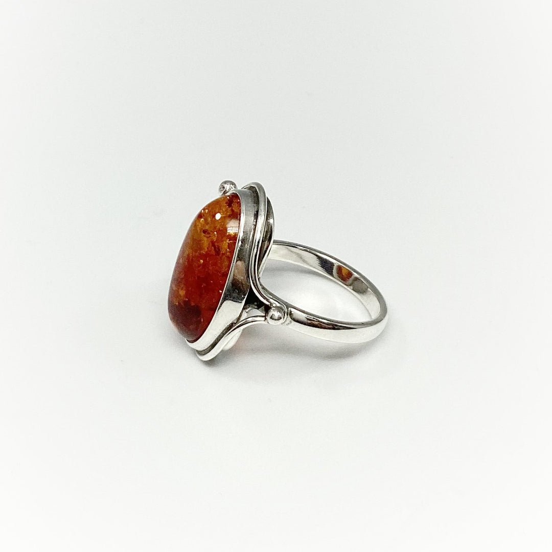 Cognac Amber Ring