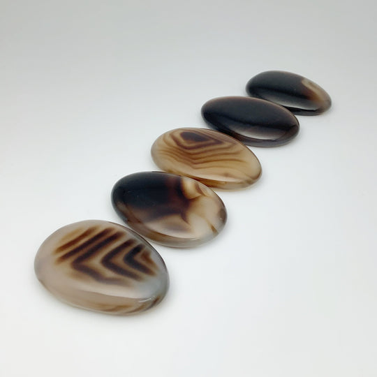 Small Worry Stone - Black Agate