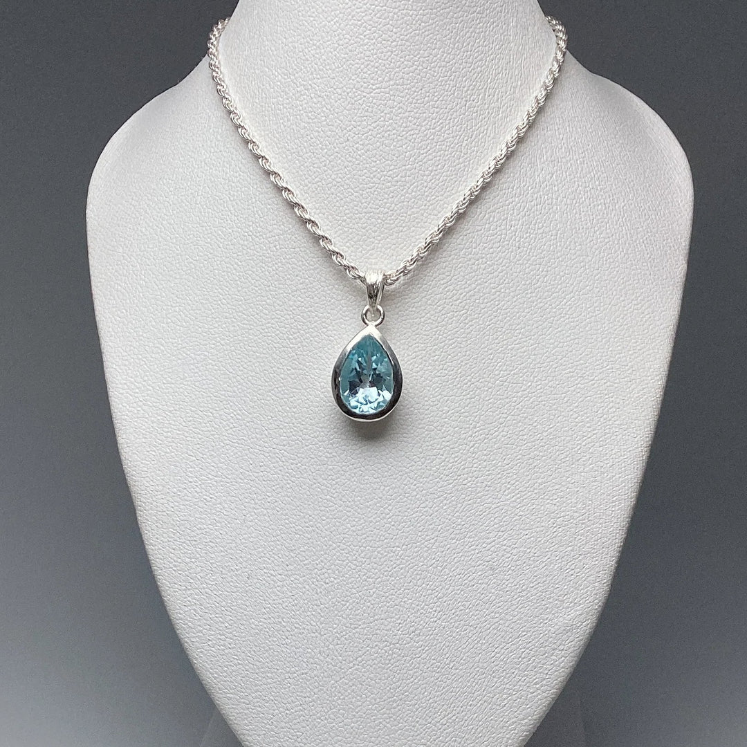 Blue Topaz Pendant