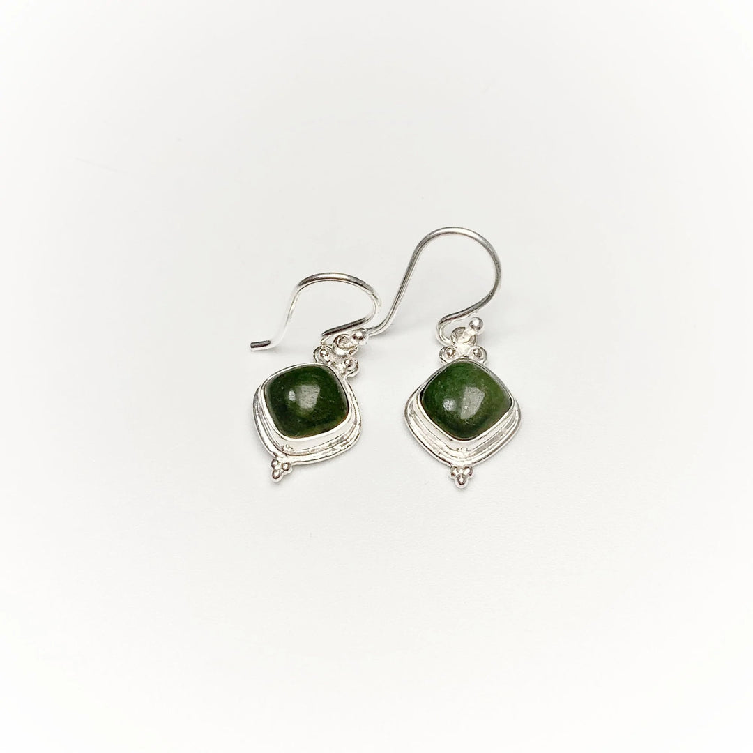 Green Aventurine Dangle Earrings