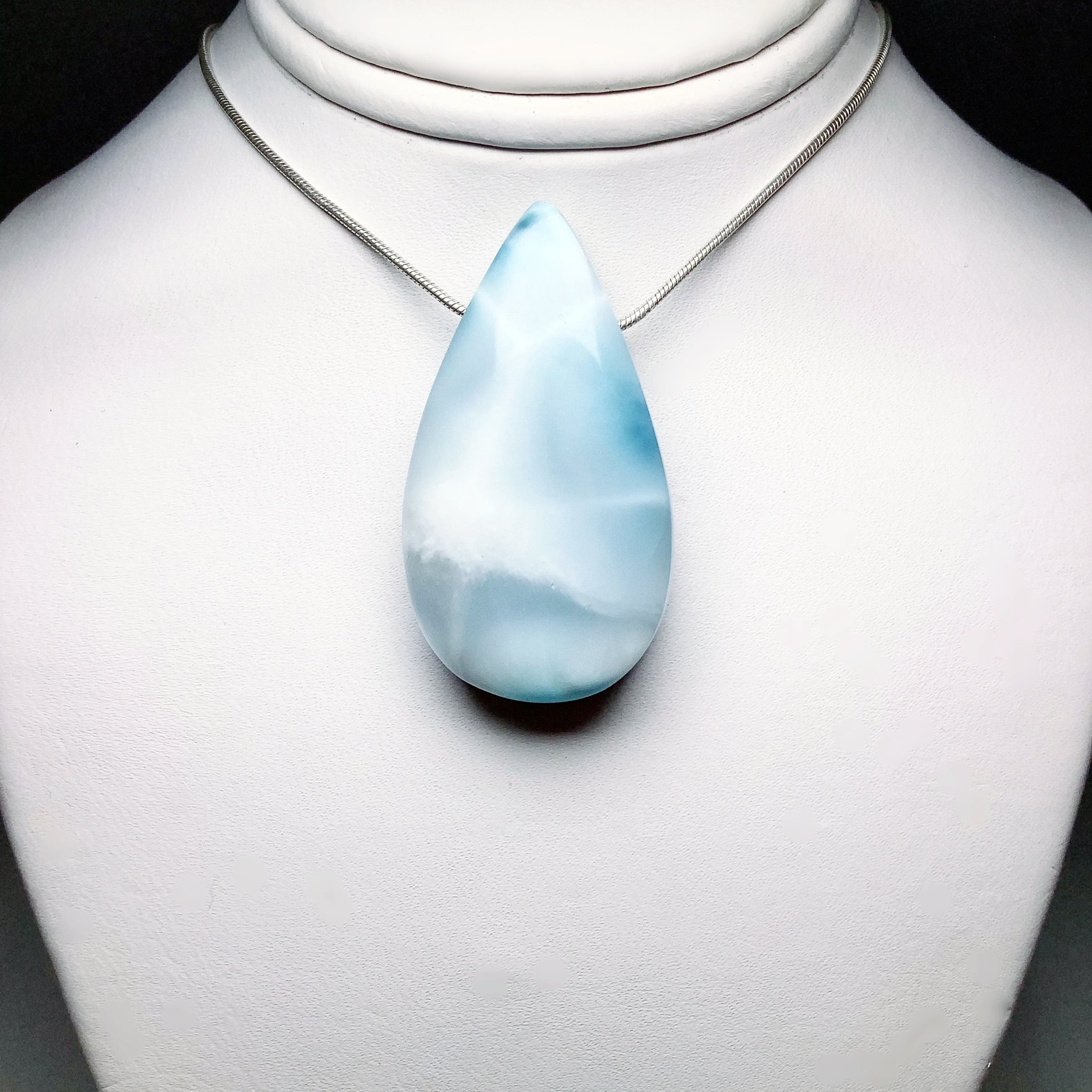 Larimar Drilled Pendant