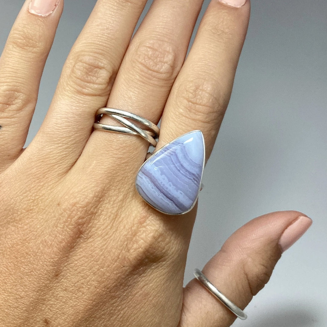 Blue Lace Agate Ring