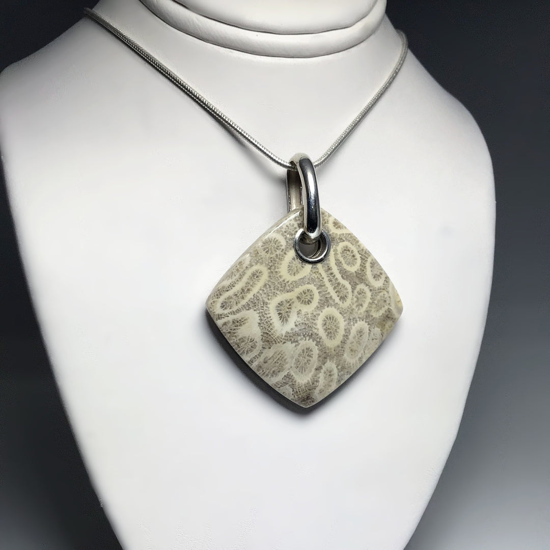 Fossilized Coral Pendant