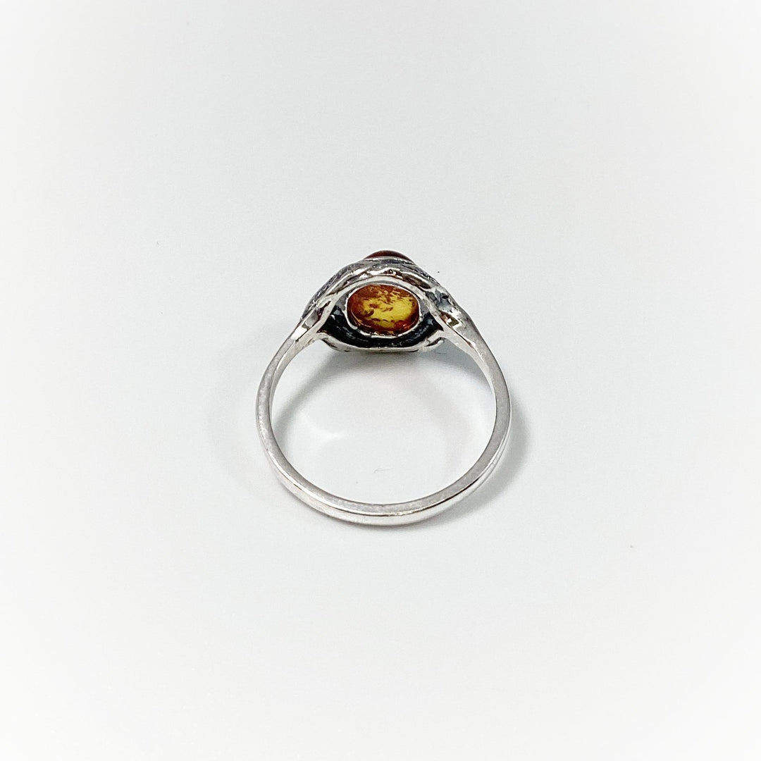 Cognac Amber Ring