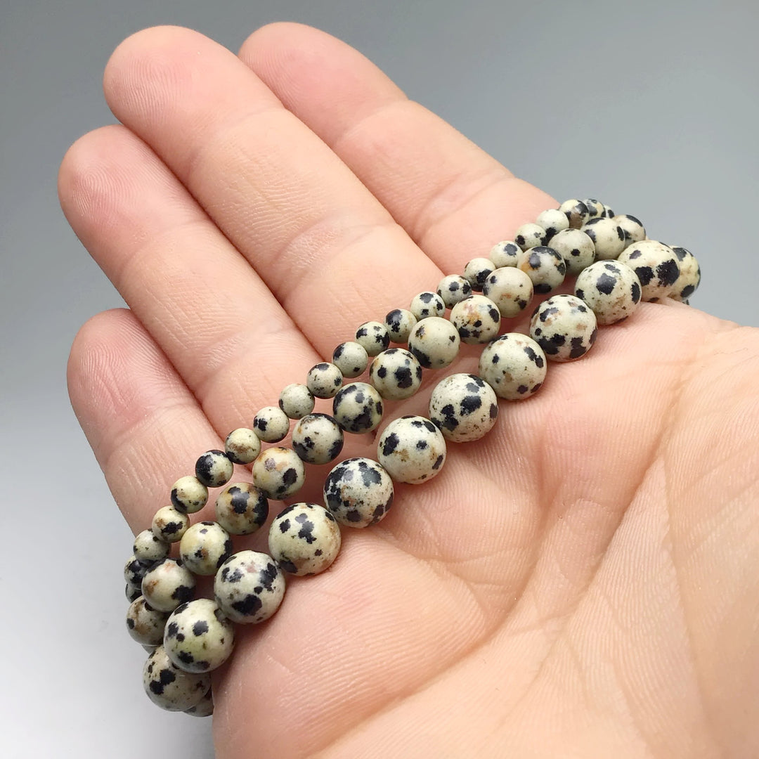 Dalmatian Jasper Beaded Bracelet