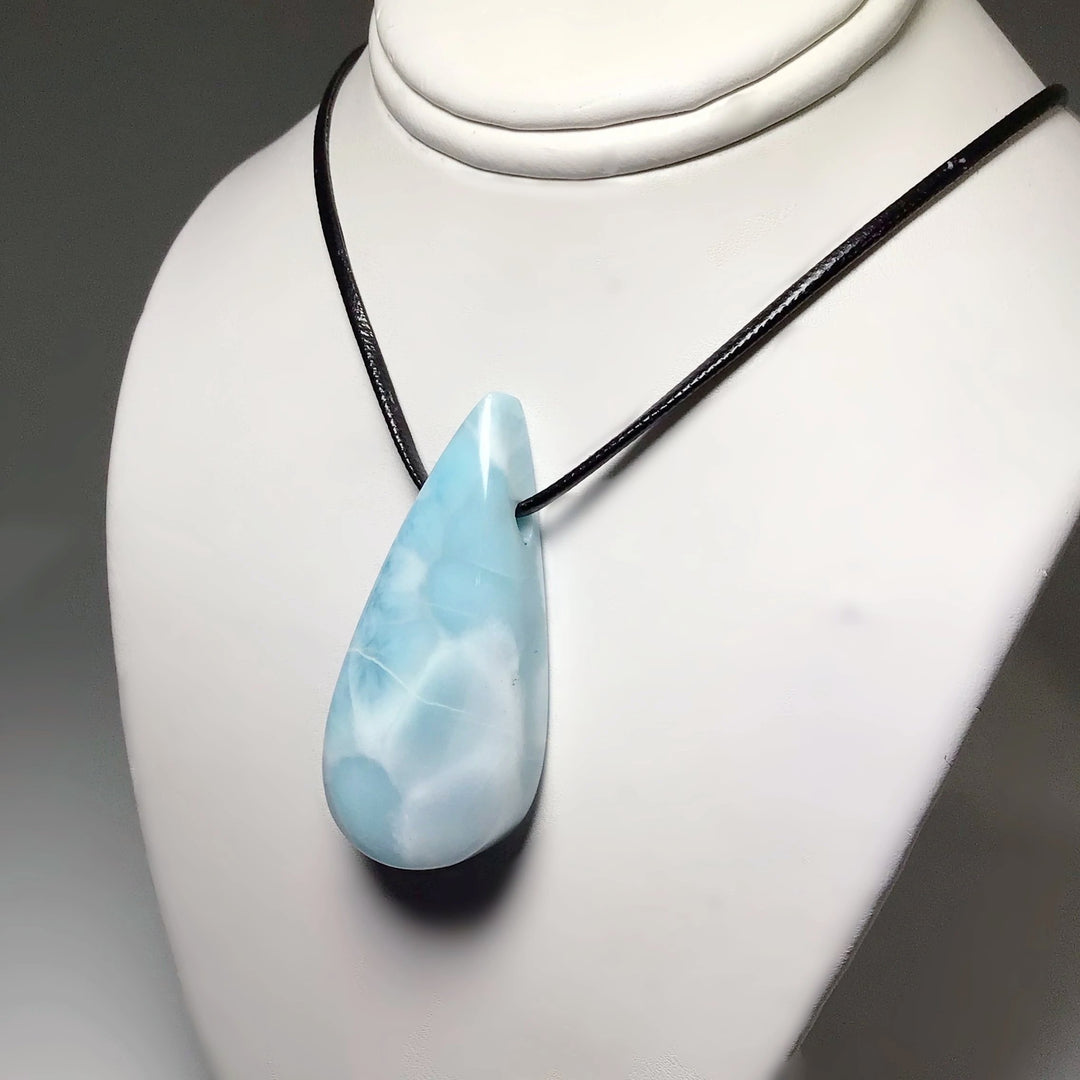 Larimar Drilled Pendant