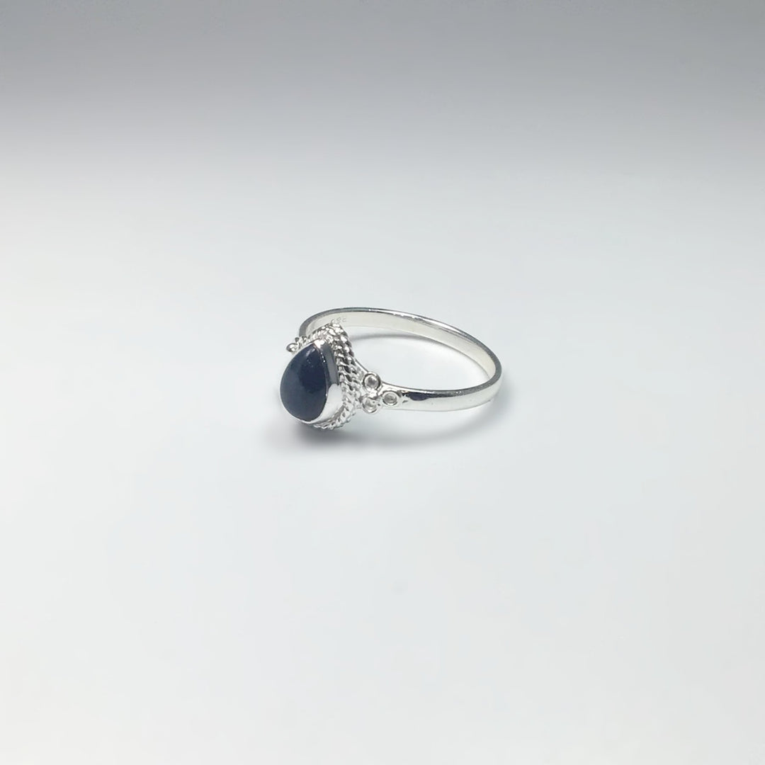 Blue Tiger Eye Ring