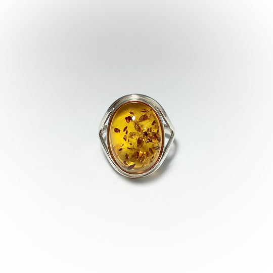 Cognac Amber Ring