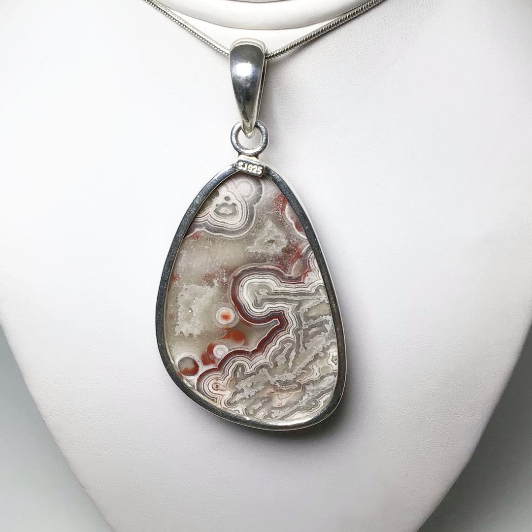 Crazy Lace Agate Pendant