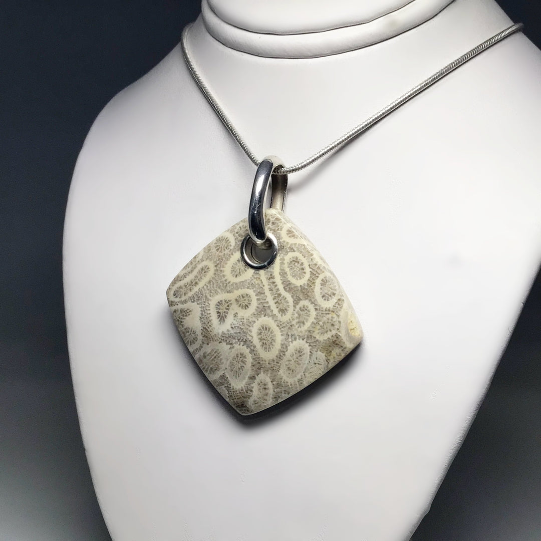 Fossilized Coral Pendant