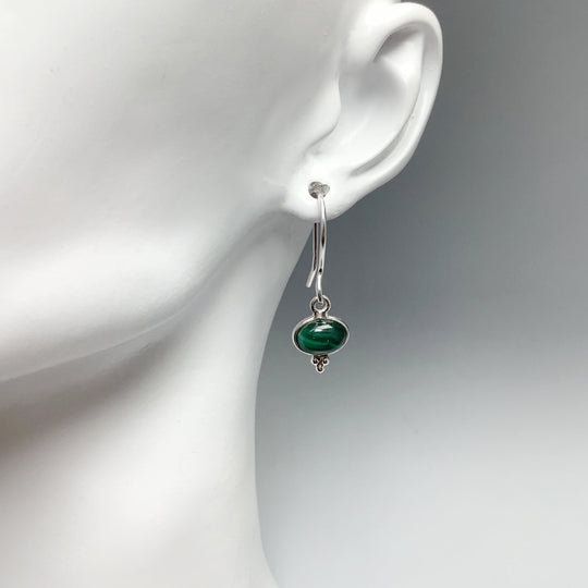 Malachite Dangle Earrings