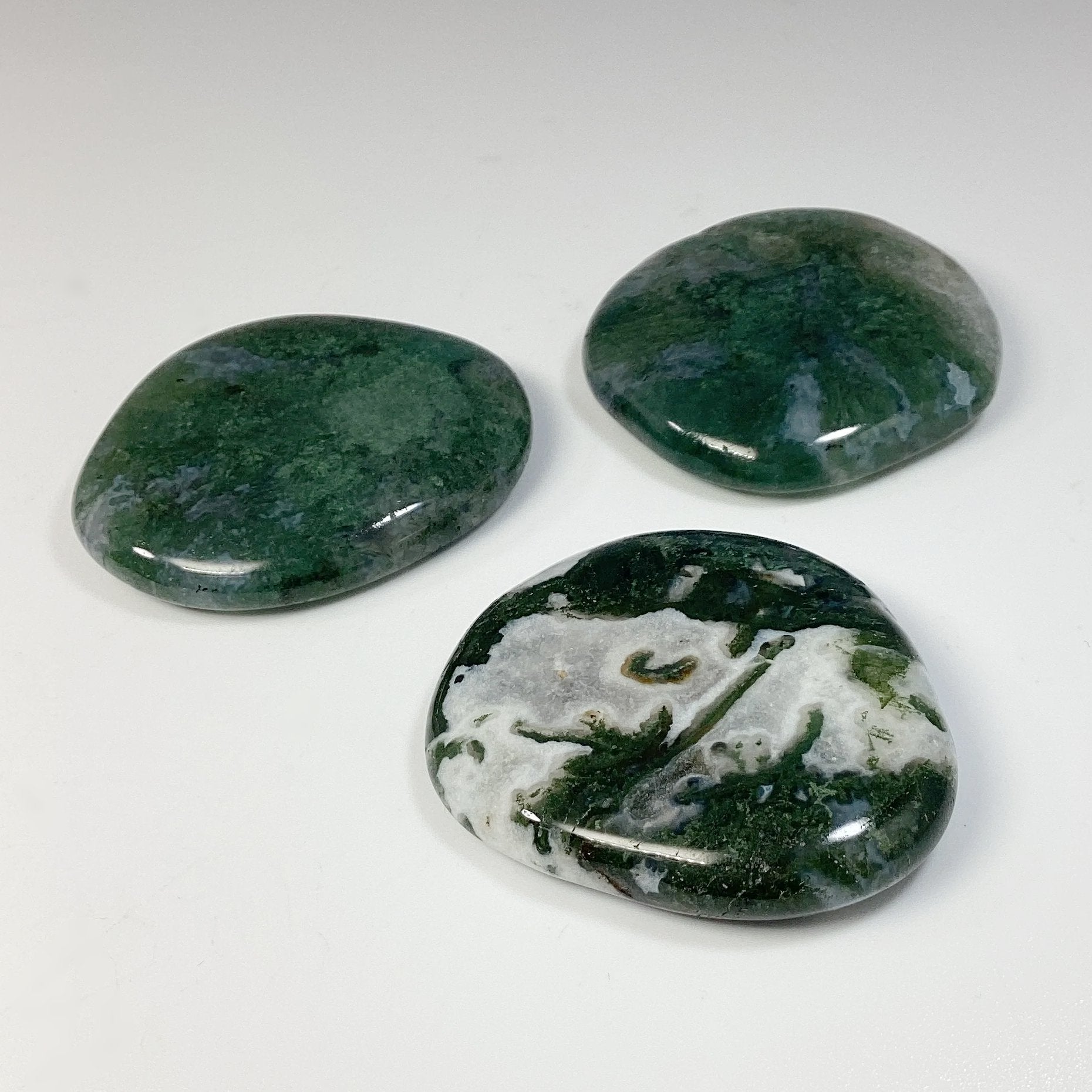 Moss Agate Touch Stone – Rocks and Gems Canada