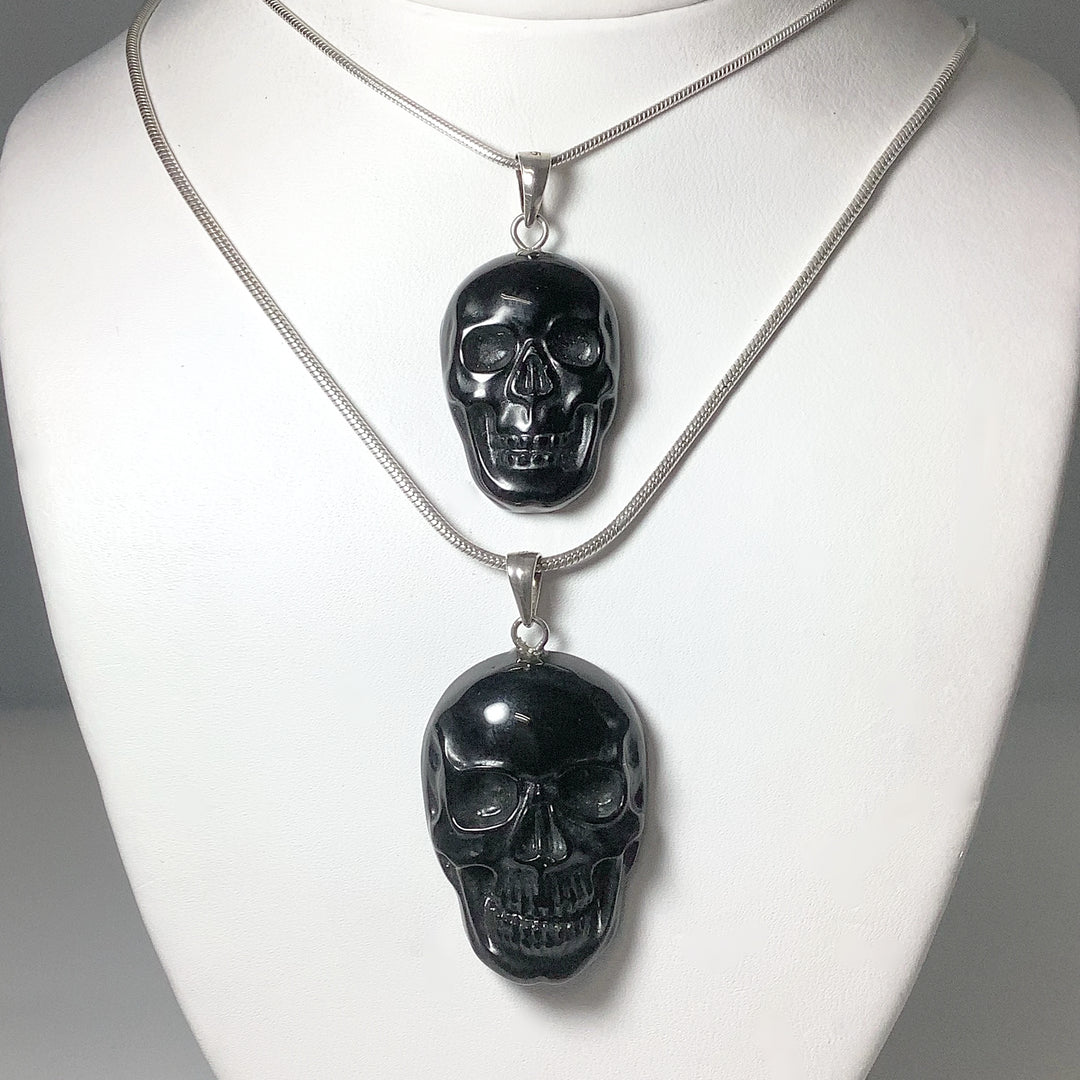 Black Onyx Skull Pendant