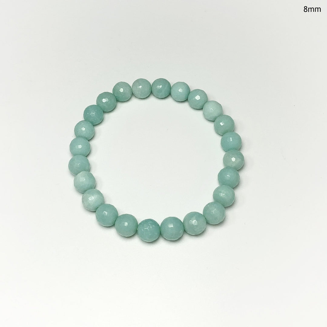 Amazonite Faceted Beaded Bracelet