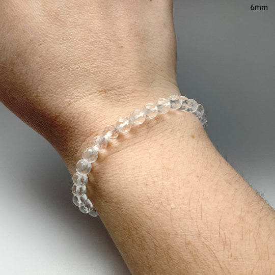 Quartz Faceted Beaded Bracelet