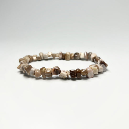 Petrified Wood Chip Beaded Bracelet