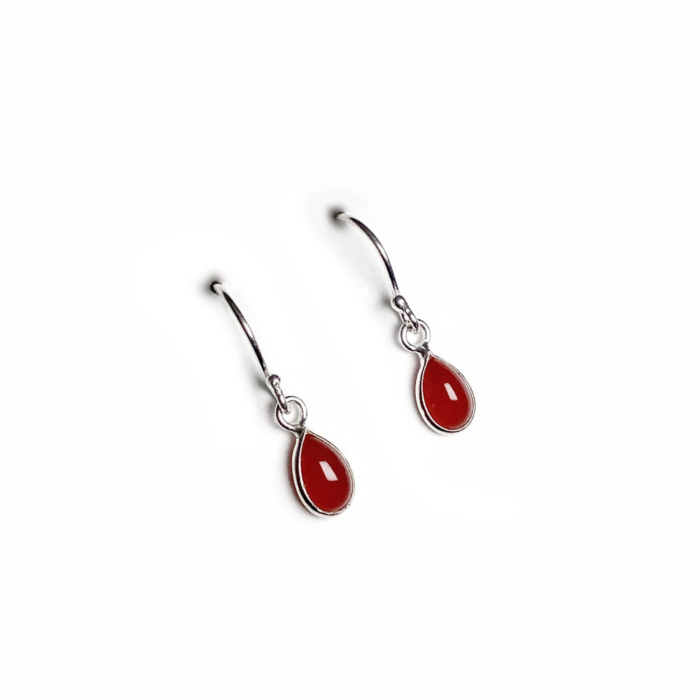 Carnelian Agate Dangle Earrings