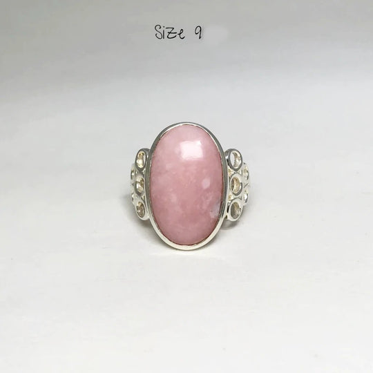 Pink Peruvian Opal Ring