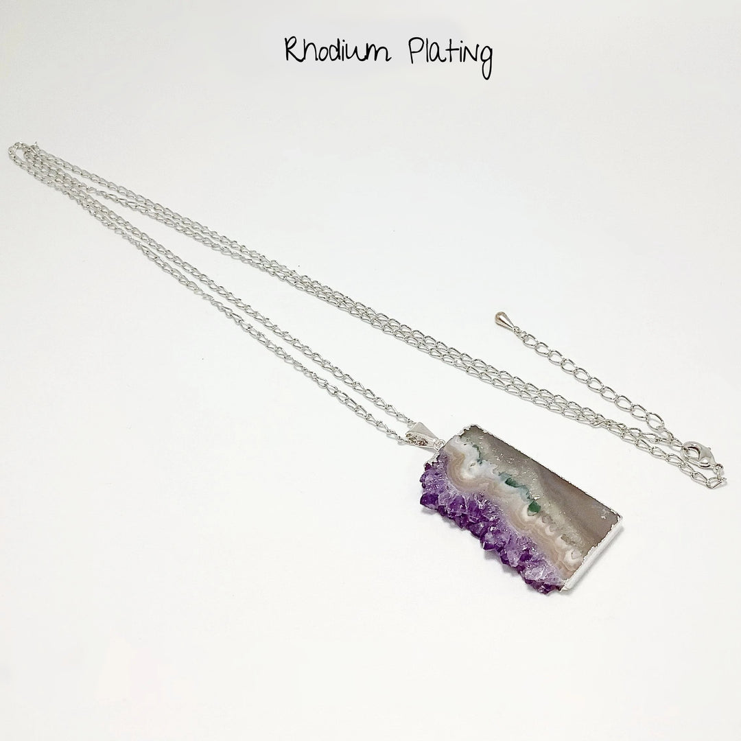 Amethyst Slice Necklace