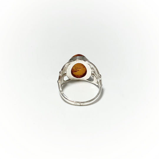 Cognac Amber Ring