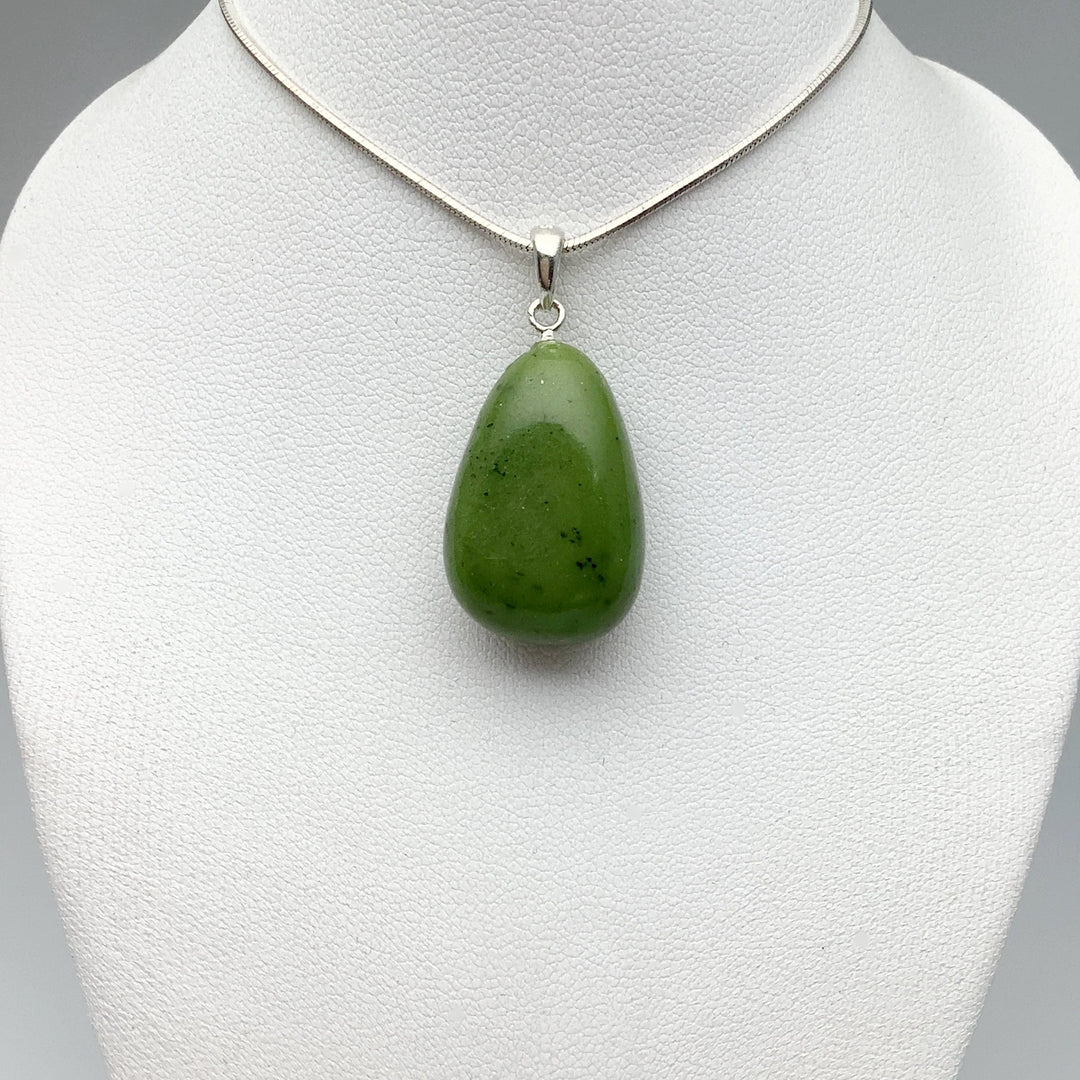 Canadian Jade Teardrop Pendant