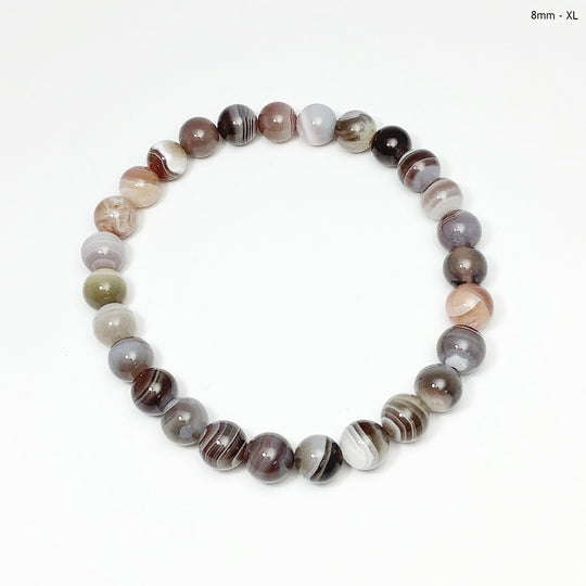 Botswana Agate Beaded Bracelet