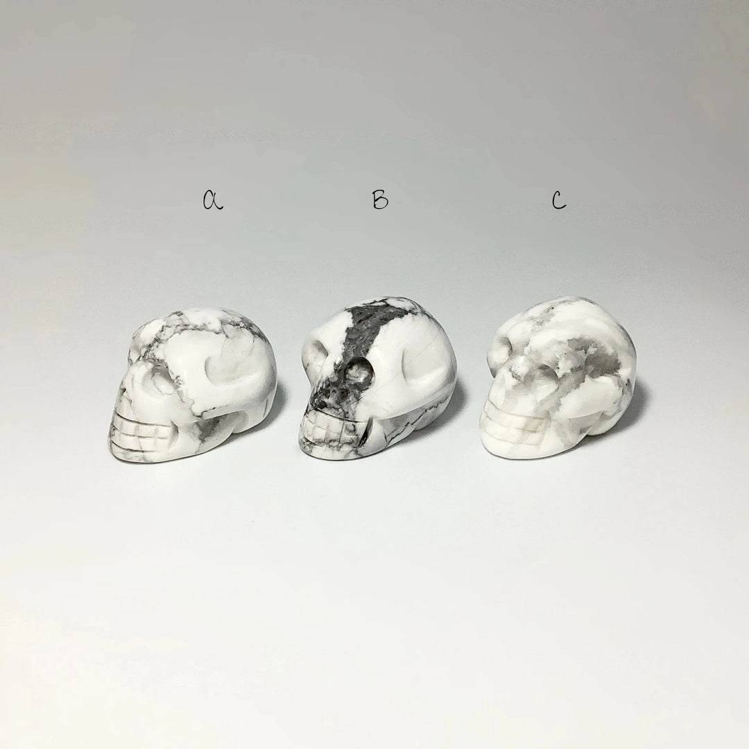 Carved Howlite Skull at $49 Each