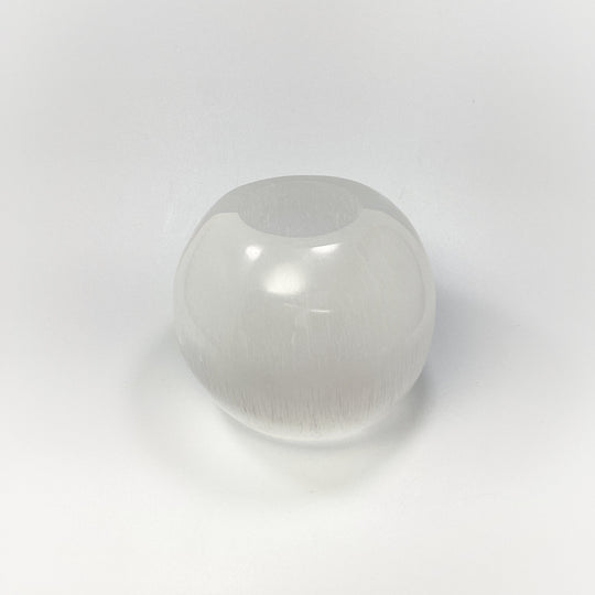 Selenite Candle Holder