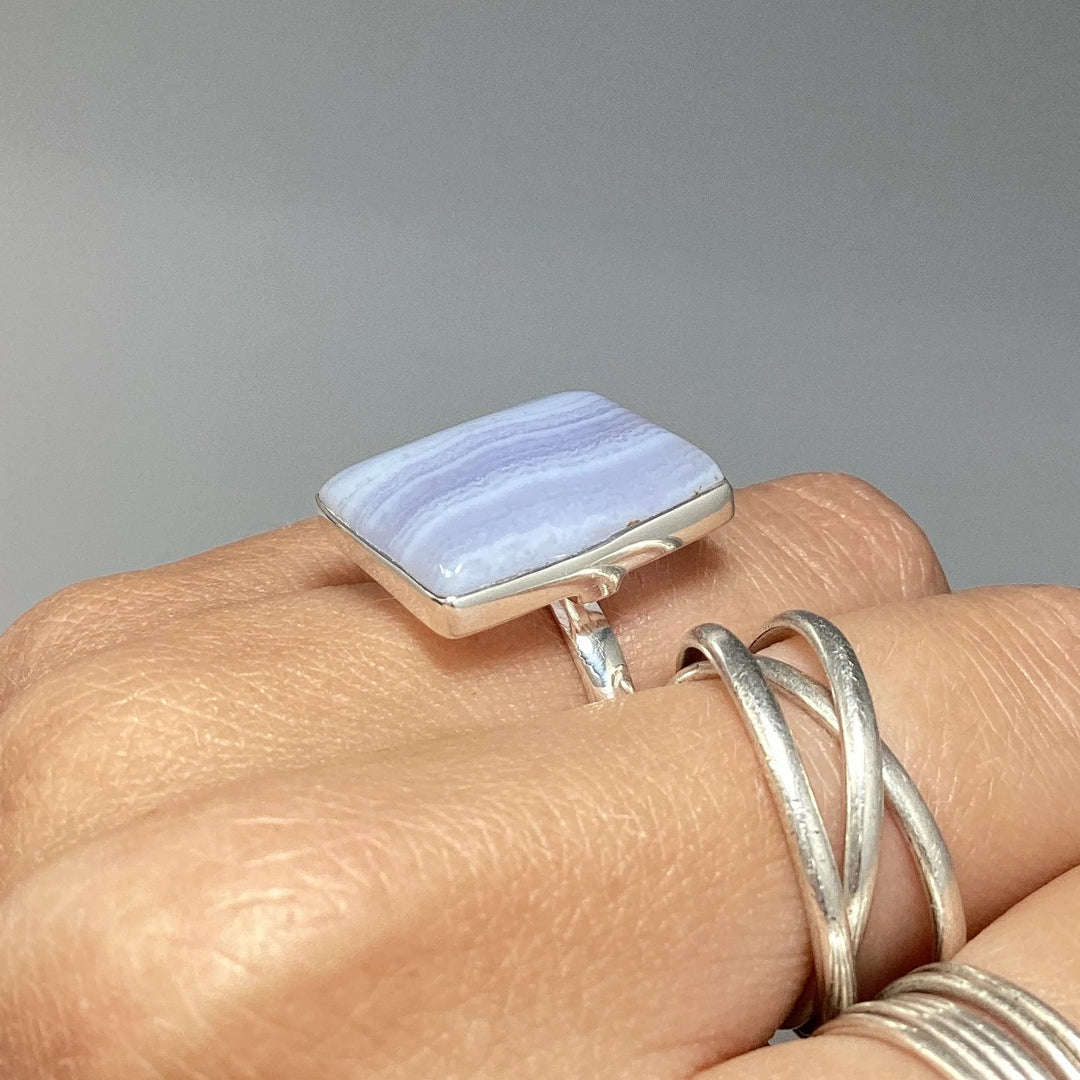 Blue Lace Agate Ring