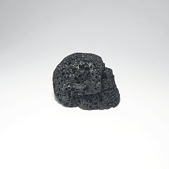 Carved Lava Stone Skull