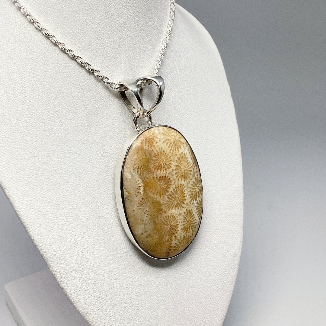 Fossilized Coral Pendant