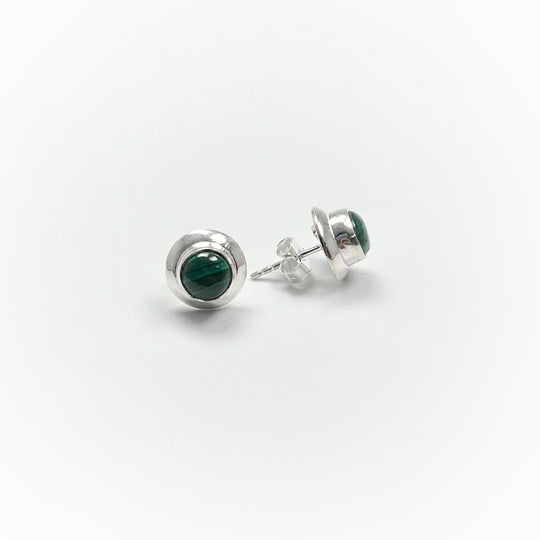 Malachite Stud Earrings