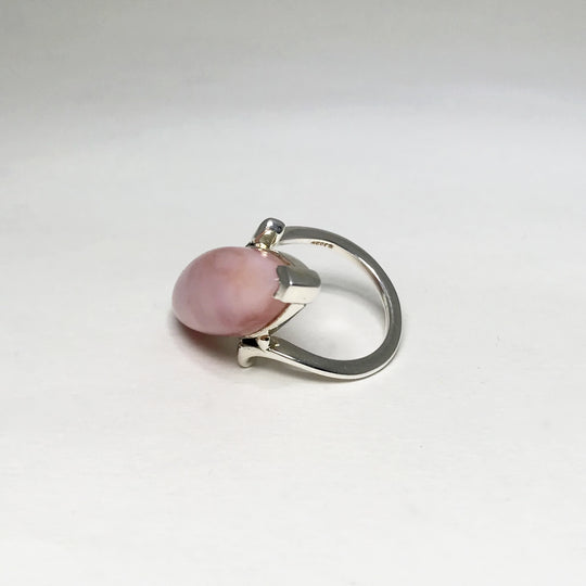 Pink Peruvian Opal Ring