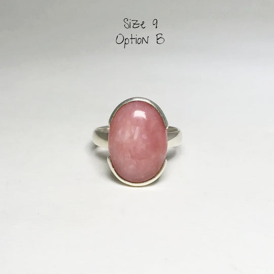 Pink Peruvian Opal Ring