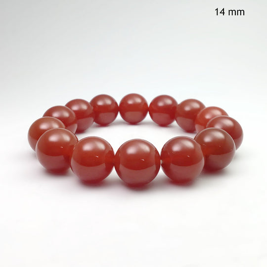 Carnelian Agate Beaded Bracelet