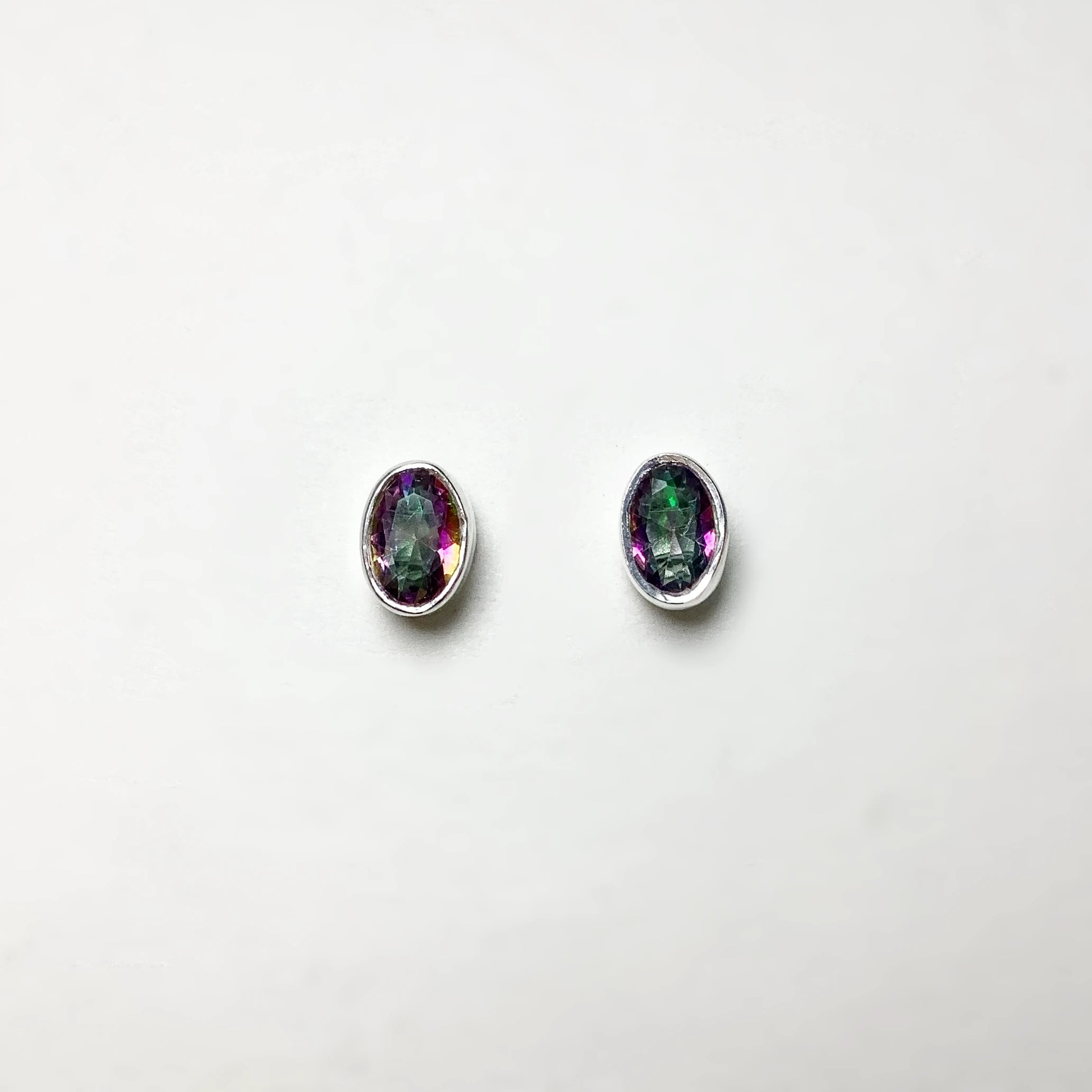 Mystic Topaz Stud Earrings