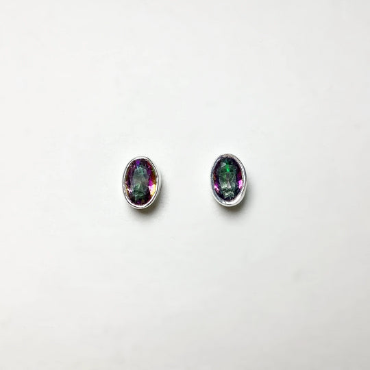 Mystic Topaz Stud Earrings